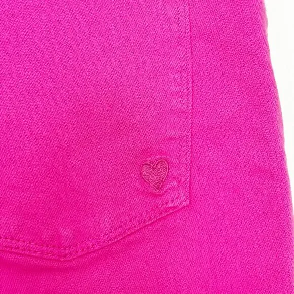 NWT Judy Blue Women's High Waist Dyed Hot Pink 90’s Straight Denim Jeans 15/32 - Picture 3 of 5